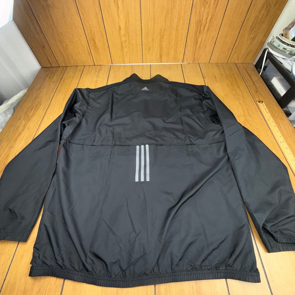 Adidas Golf Mens XL Black Stonehenge Country Club Full Zip Windbreaker Jacket - Picture 8 of 15